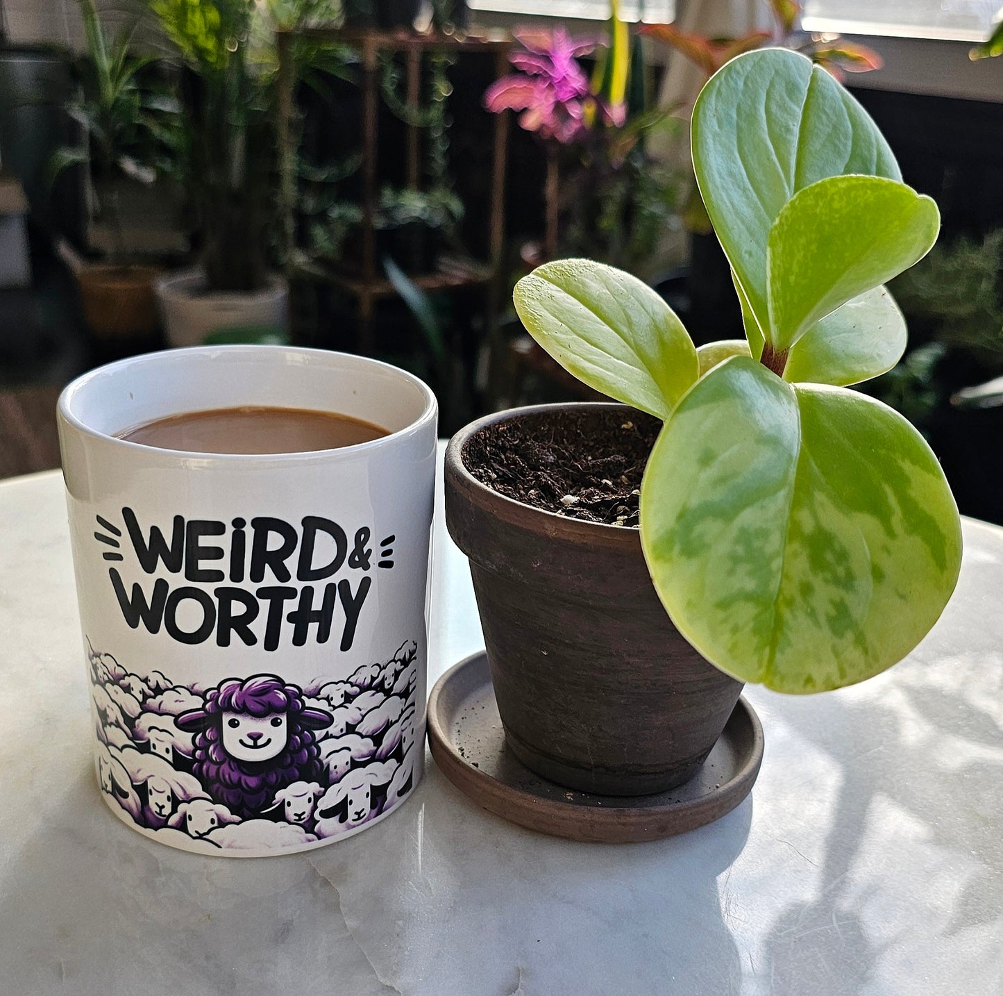 GWMS "Weird & Worthy" White Glossy Mug