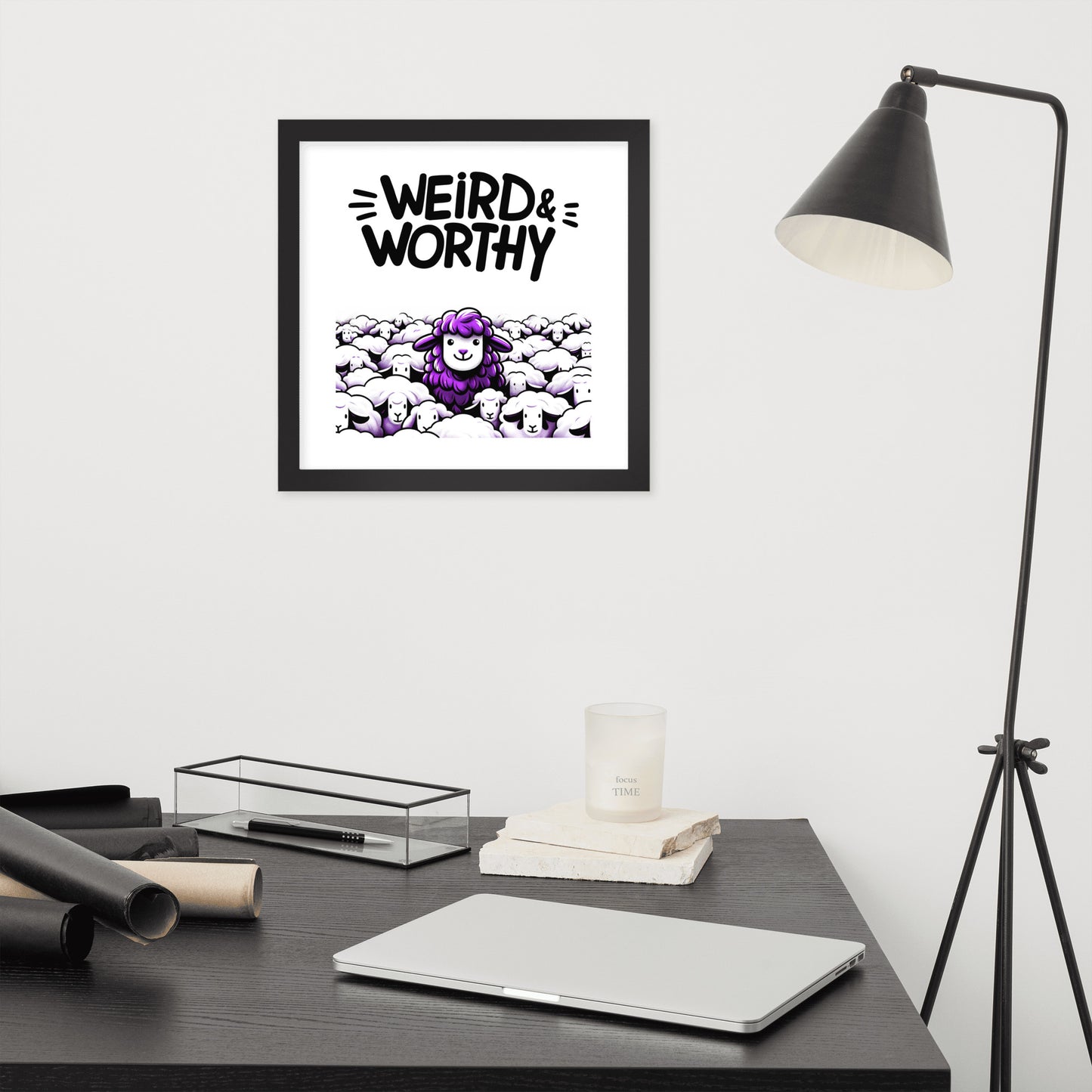 GWMS "Weird & Worthy" Framed poster