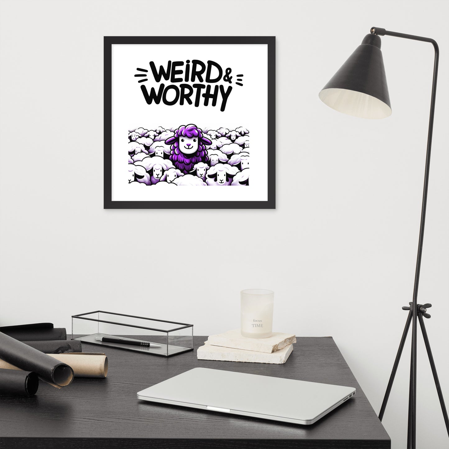 GWMS "Weird & Worthy" Framed poster