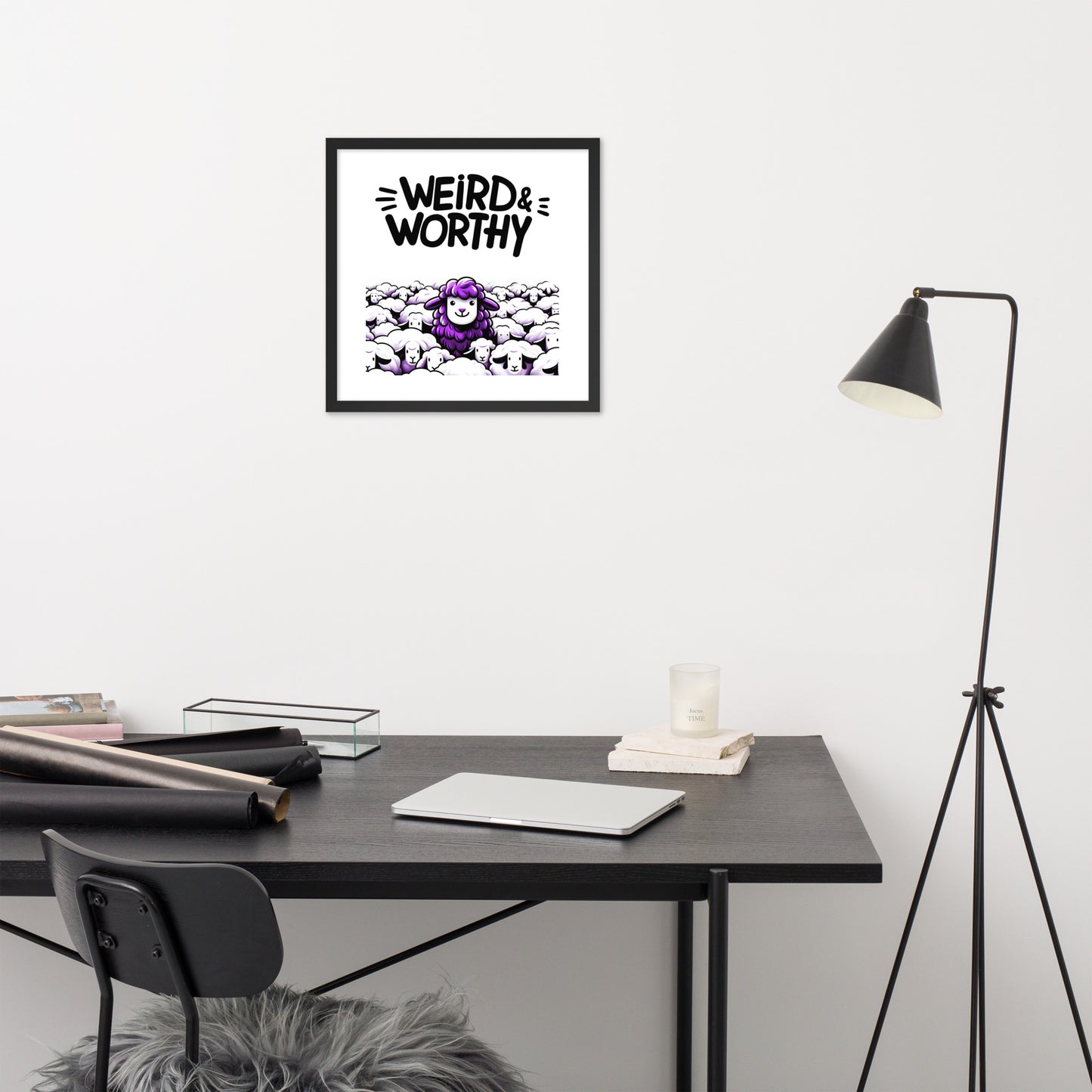 GWMS "Weird & Worthy" Framed poster