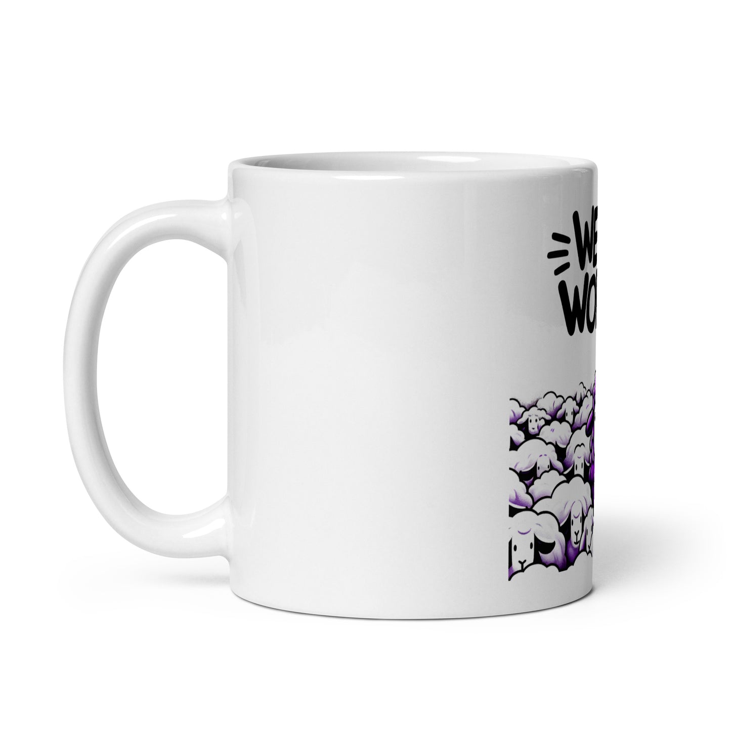 GWMS "Weird & Worthy" White Glossy Mug