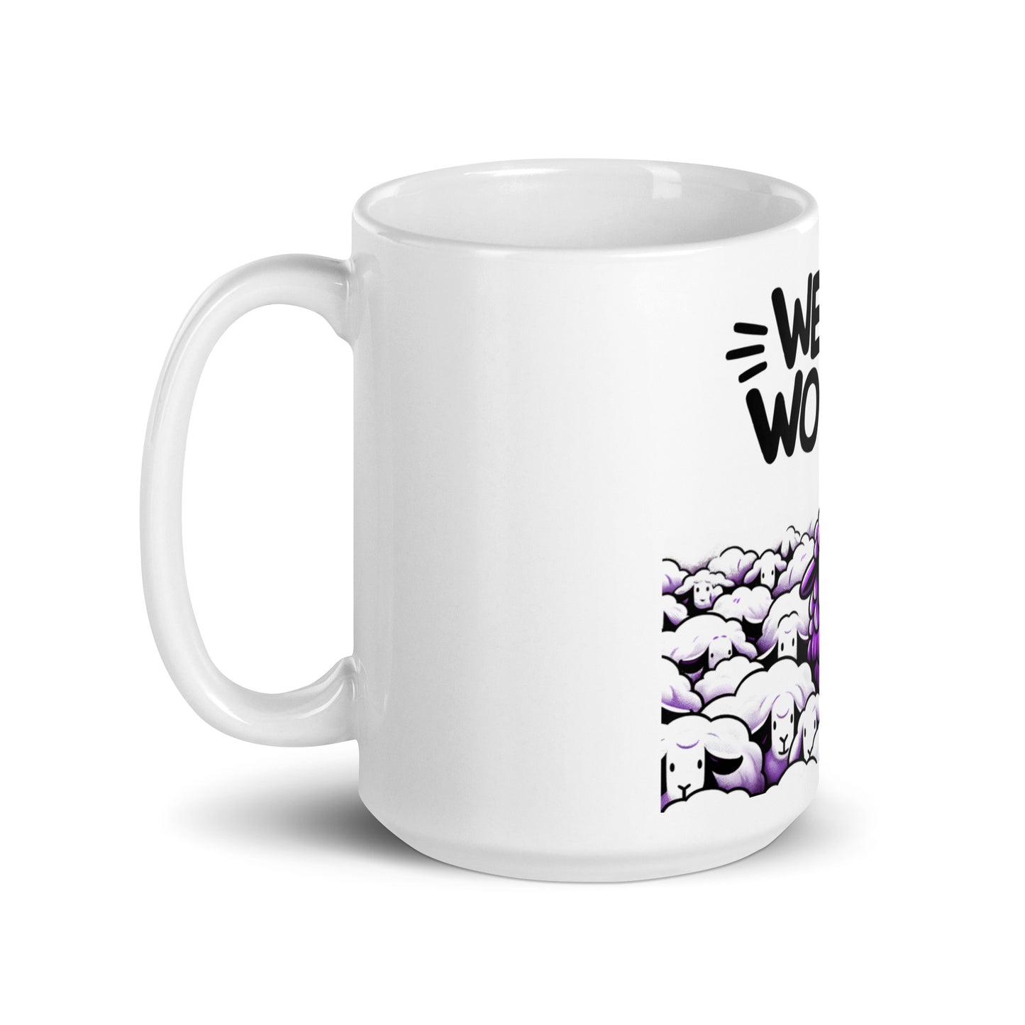 GWMS "Weird & Worthy" White Glossy Mug