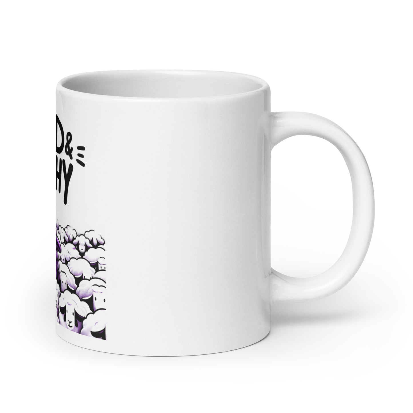 GWMS "Weird & Worthy" White Glossy Mug